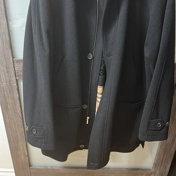 Burberry Tailored Wool & Cashmere Trench Coat SZ XXL - Picture 7 of 13